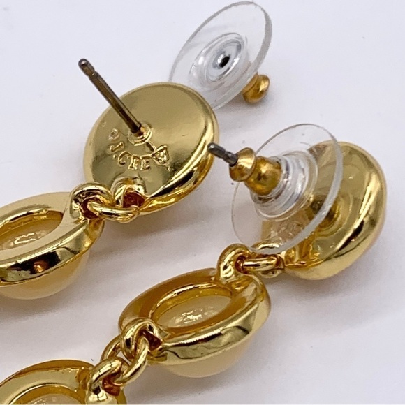 J. Crew Linear Peach Drop Earrings - Picture 3 of 3